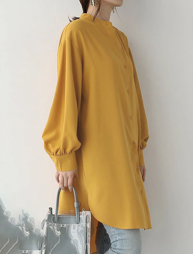 シャツ　ロング丈ボリュームシャツ（イエベ春向け・イエベ秋向け）