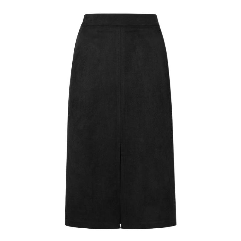 ブルベ冬服　上品スリット入りミディ丈タイトスカート