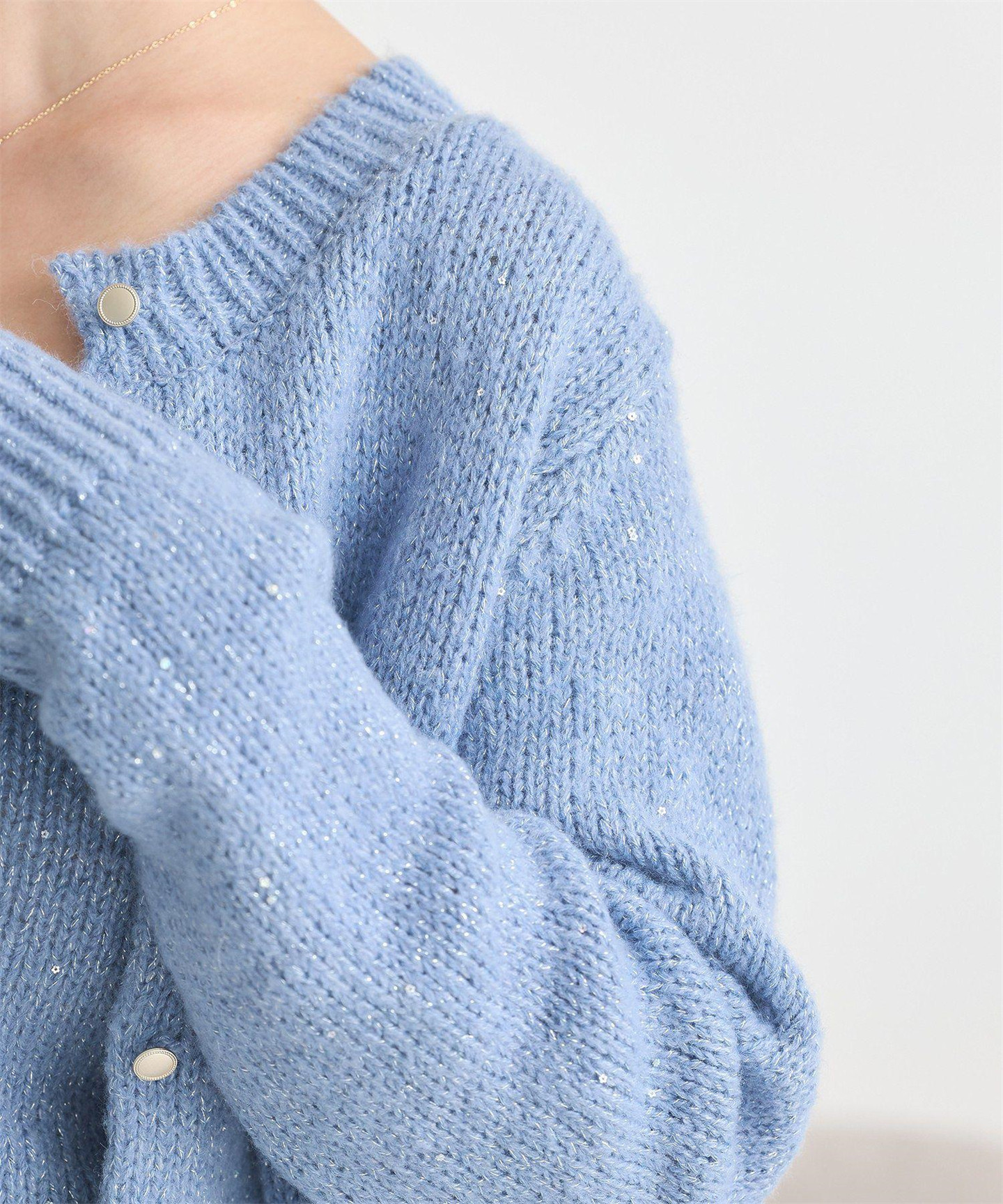 ブルベ夏/ブルベ冬服　スクエアネックニットアンサンブルセット