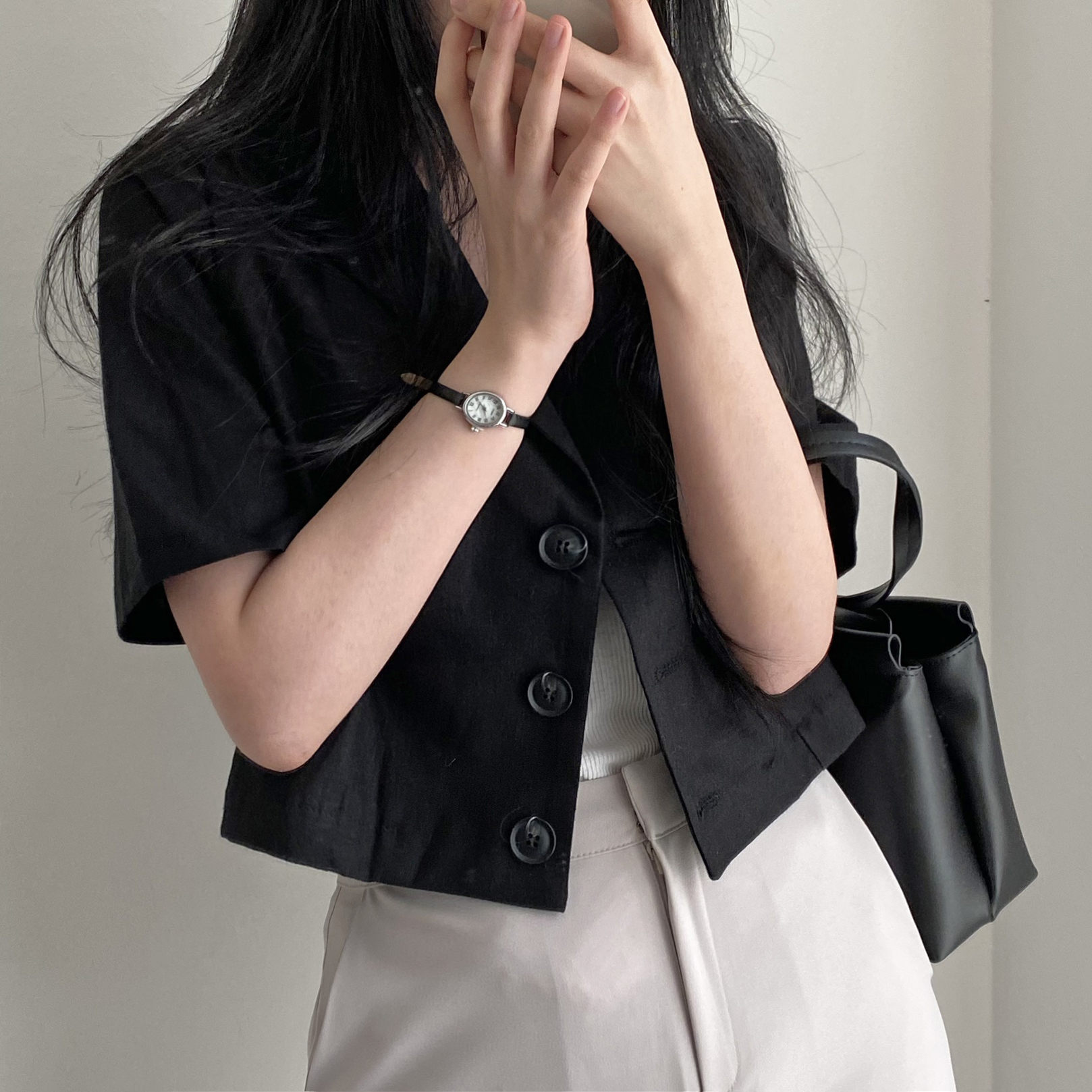 ブルベ服　ショート丈ジャケット上品羽織り（ブルベ夏向け・ブルベ冬向け）