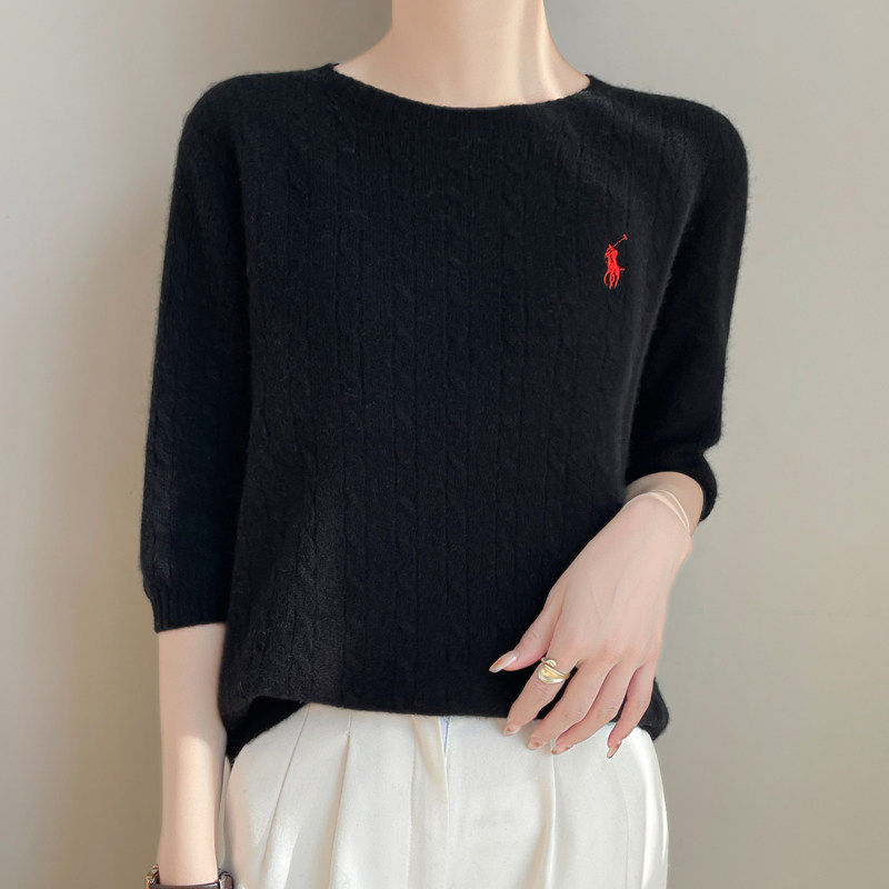 ブルベ夏/ブルベ冬服　ニット半袖トップス