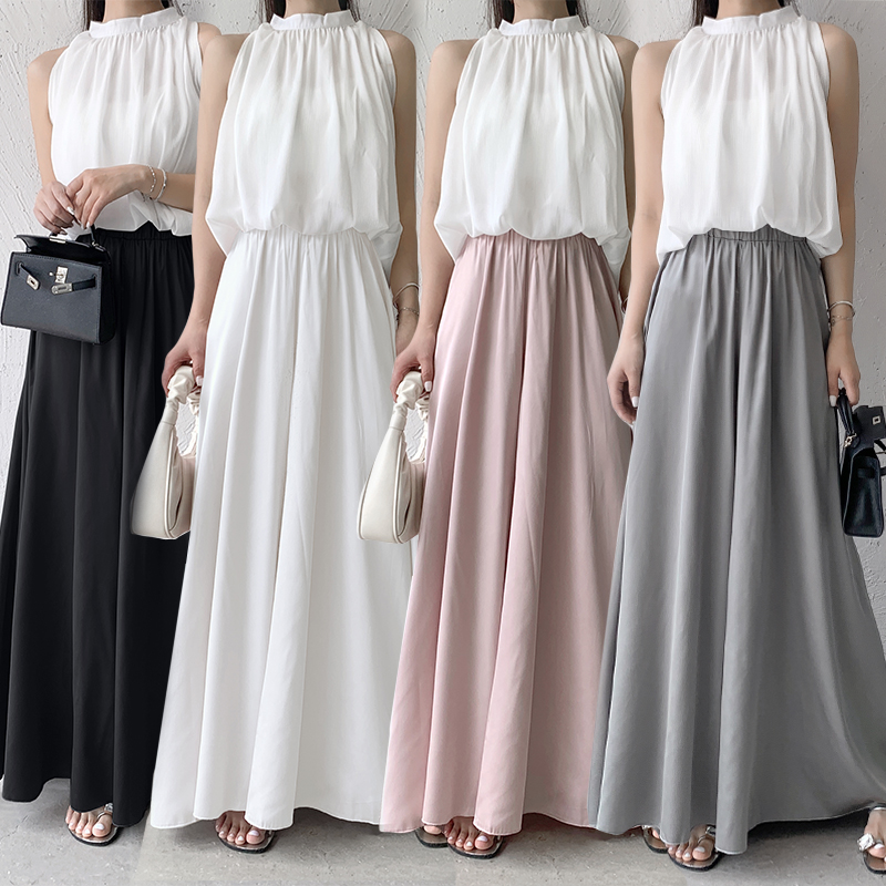 パンツ　美シルエット ロングフレアパンツ（ブルベ夏向け・ブルベ冬向け）