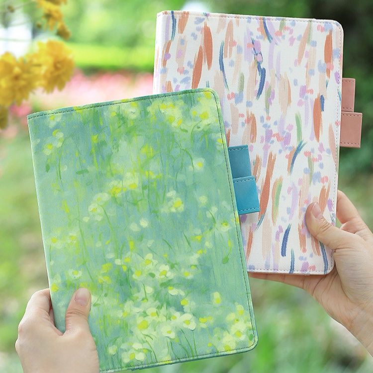 ブックカバー 芸術的筆触の手帳カバー