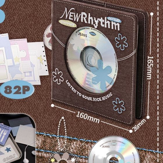 ブックカバー デニム素材の手帳型ブックカバー