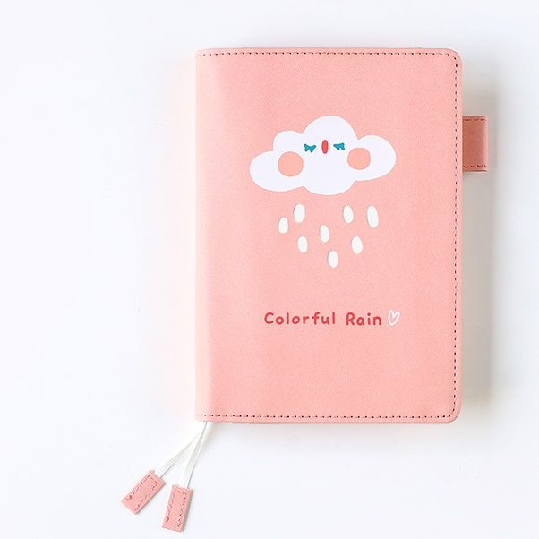 ブックカバー おやすみ月とにこにこ雲の布
