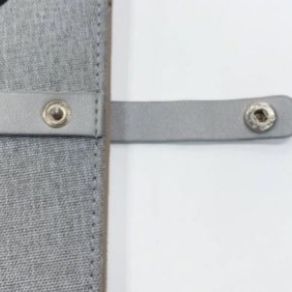 ブックカバー 上質リネン風ストラップ手帳