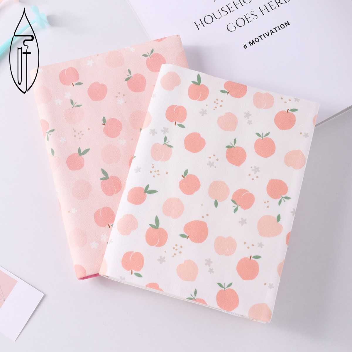 ブックカバー 果実柄 優美文庫革