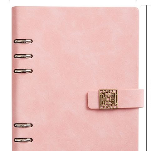 ブックカバー 金属リング綴じ手帳型ブックカバー