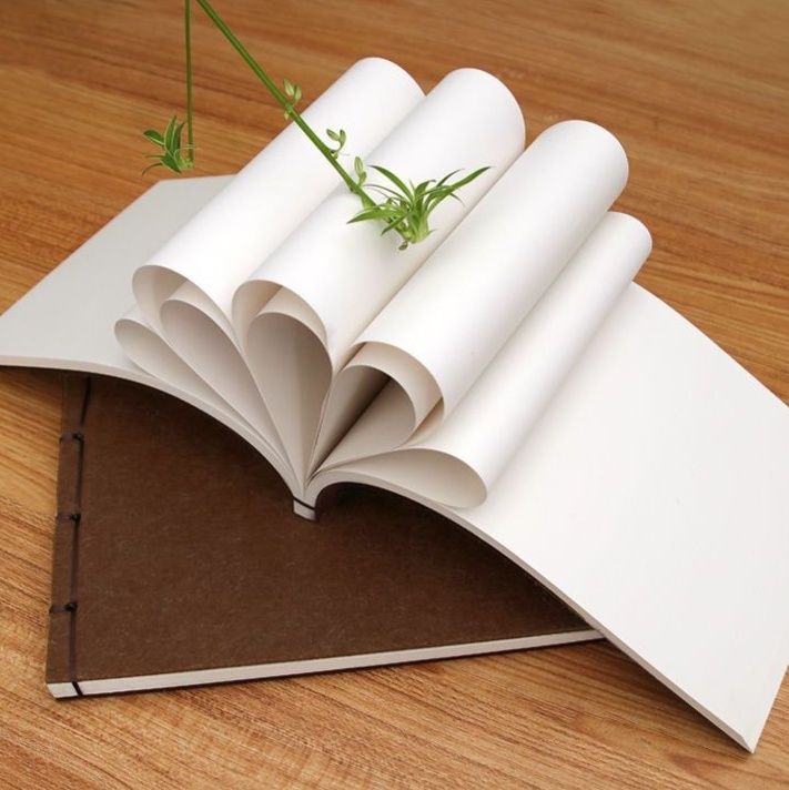 ブックカバー 植物装飾手工紙製カバー