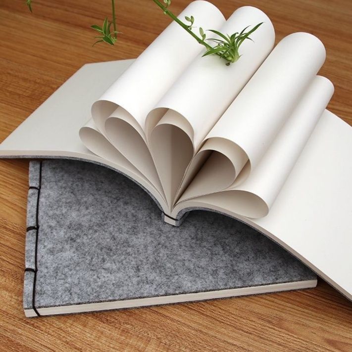 ブックカバー 植物装飾手工紙製カバー