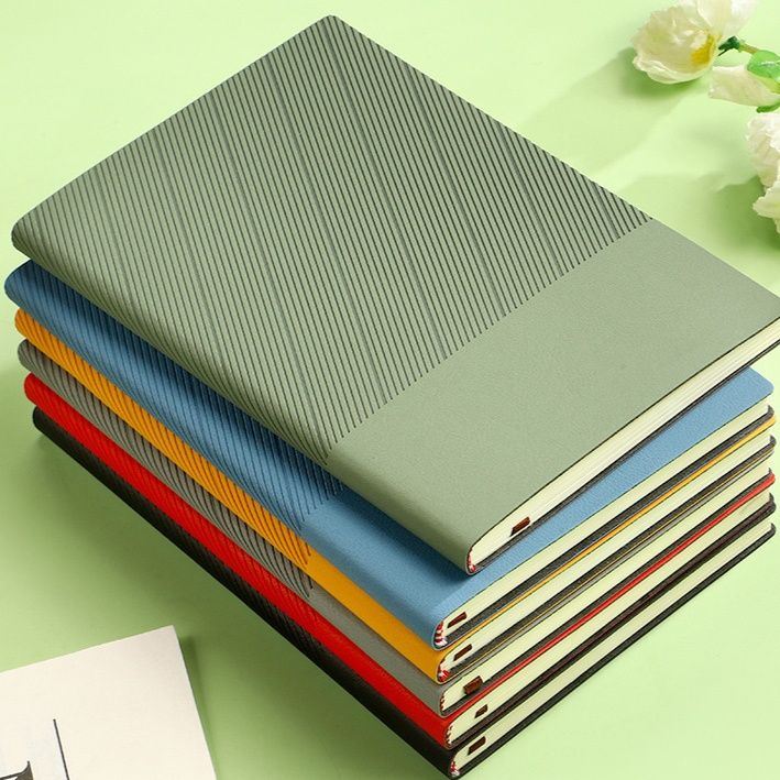 ブックカバー 斜線模様の撥水加工カバー