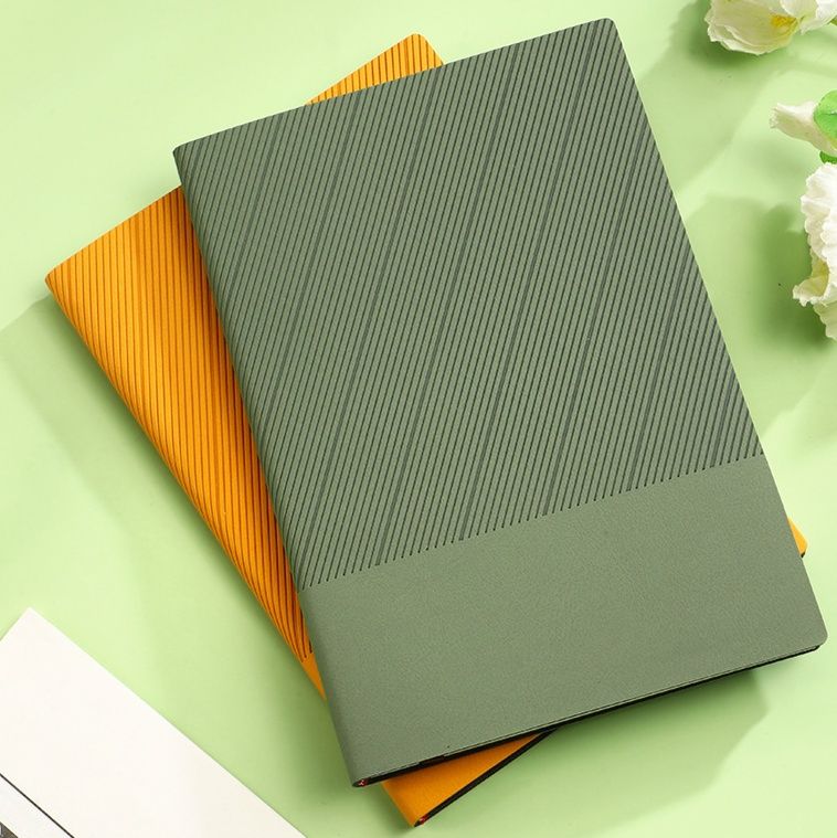 ブックカバー 斜線模様の撥水加工カバー