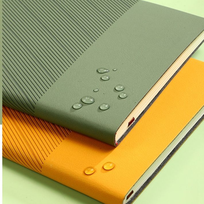 ブックカバー 斜線模様の撥水加工カバー