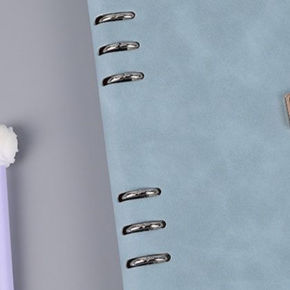 ブックカバー 六穴金具式革製手帳カバー