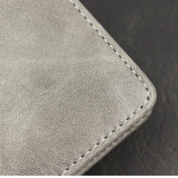 ブックカバー 上質スエード調革のベルト留め手帳カバー