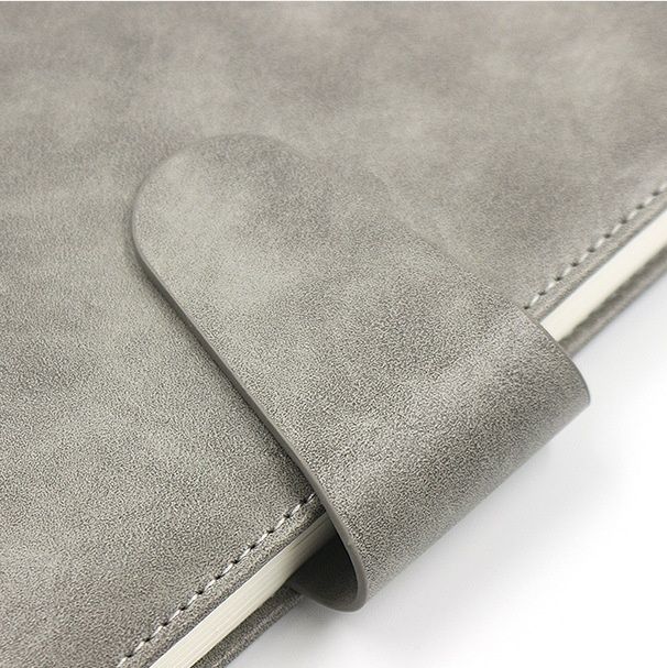 ブックカバー 上質スエード調革のベルト留め手帳カバー