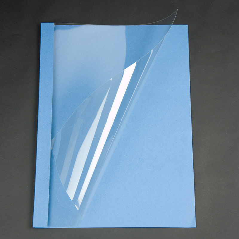 ブックカバー シンプル透明ブックカバー粘着式