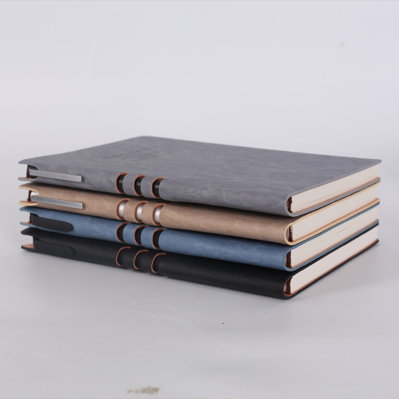 ブックカバー 高級スエード調リング綴じ式ブックカバー