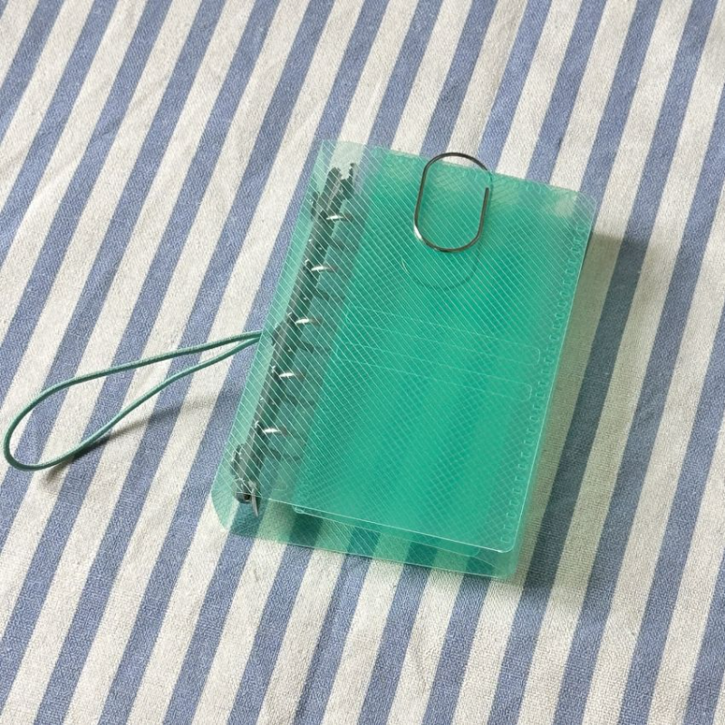 ブックカバー 手帳を彩る半透明ブックカバー
