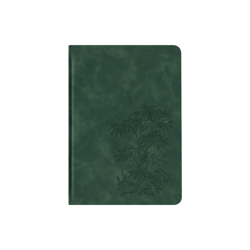 ブックカバー 竹文様エンボス金彩小口装飾ブックカバー