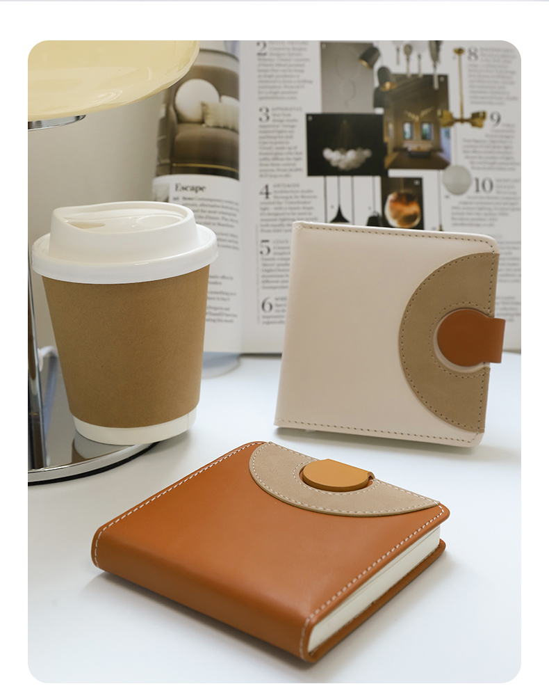 ブックカバー 半月モチーフ 手帳型ブックカバー