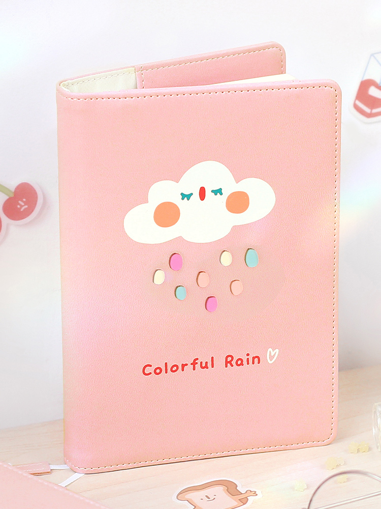 ブックカバー おやすみ月とにこにこ雲の布