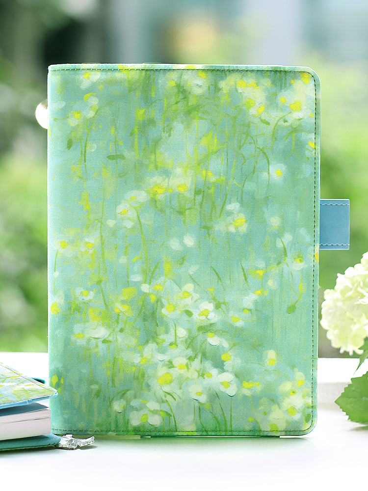 ブックカバー 芸術的筆触の手帳カバー