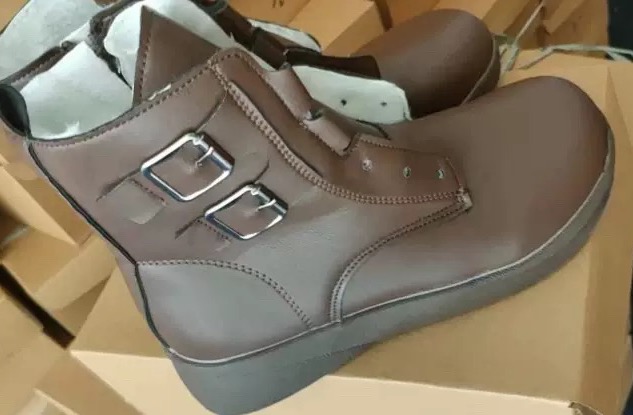 レディース裏起毛ショートブーツ厚底暖かい秋冬