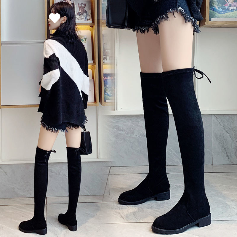 ブーツ 細身美脚ロングニーハイブーツ