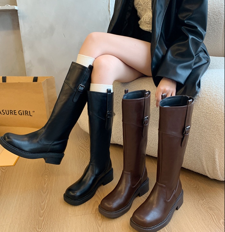 ブーツ ロング クラシカルデザイン ジョッキーブーツ