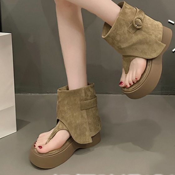 ブーツ トング厚底サンダルブーツ