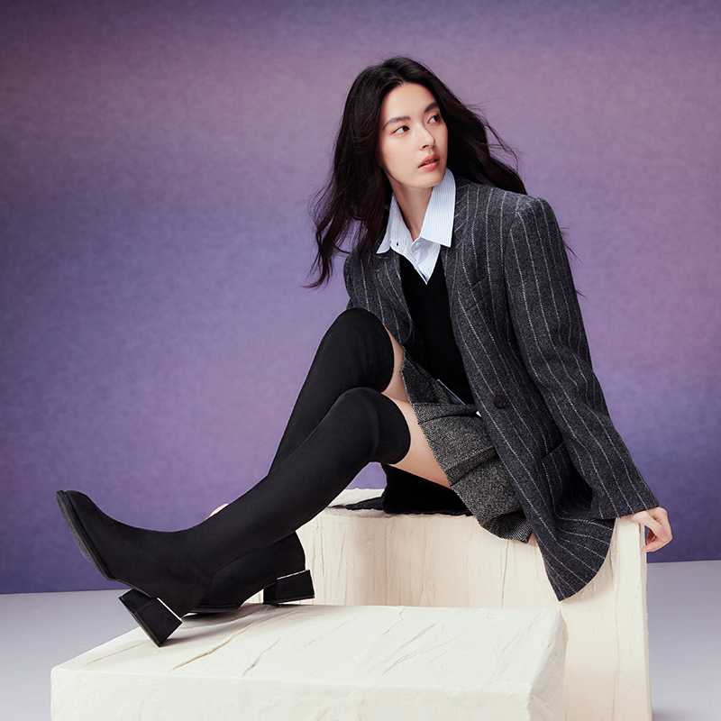 ブーツ スタイリッシュ美脚ニーハイブーツ