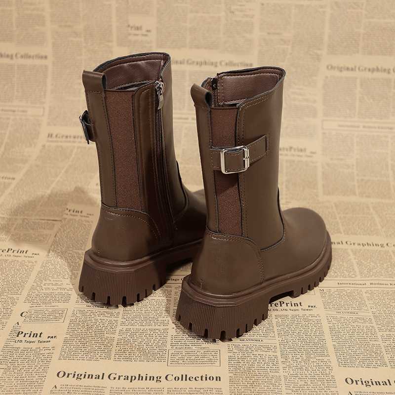 ブーツ スクエアトゥ サイドジップ ショートブーツ