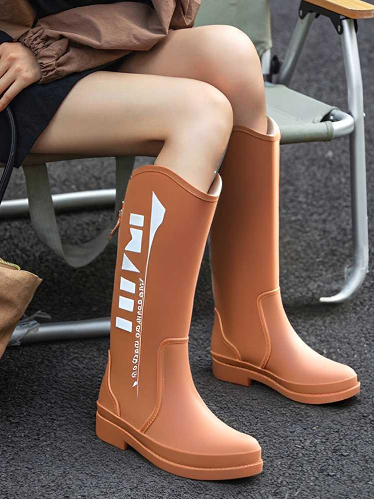 ブーツ 防水ロングレインブーツ