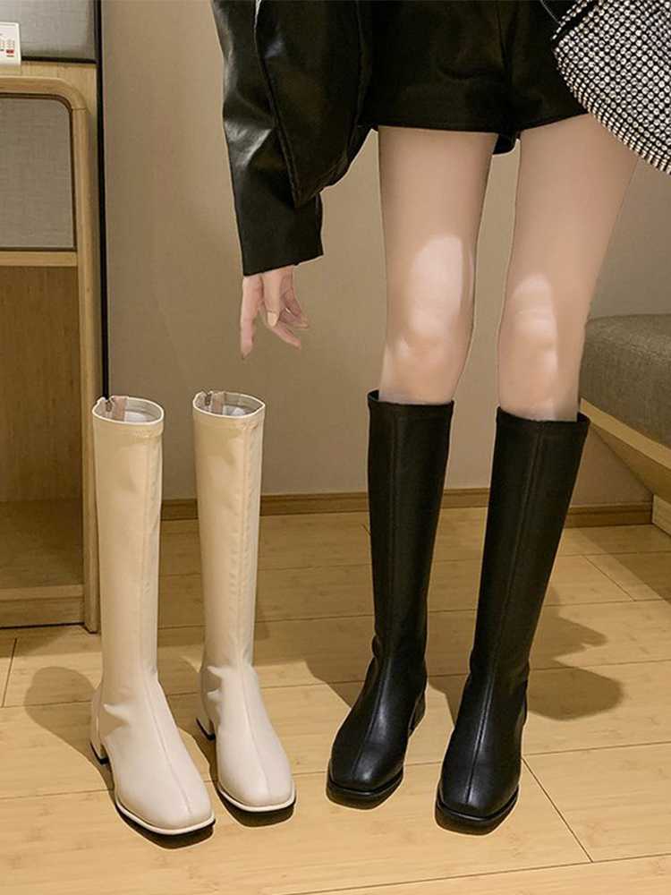 ブーツ すっきり美脚ロングブーツ
