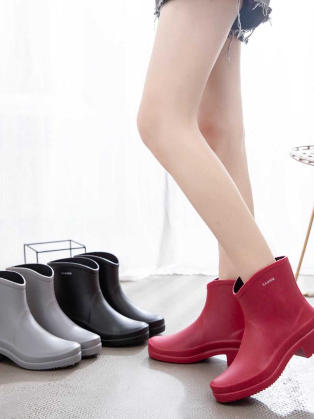 ブーツ 軽やか防水ショートブーツ