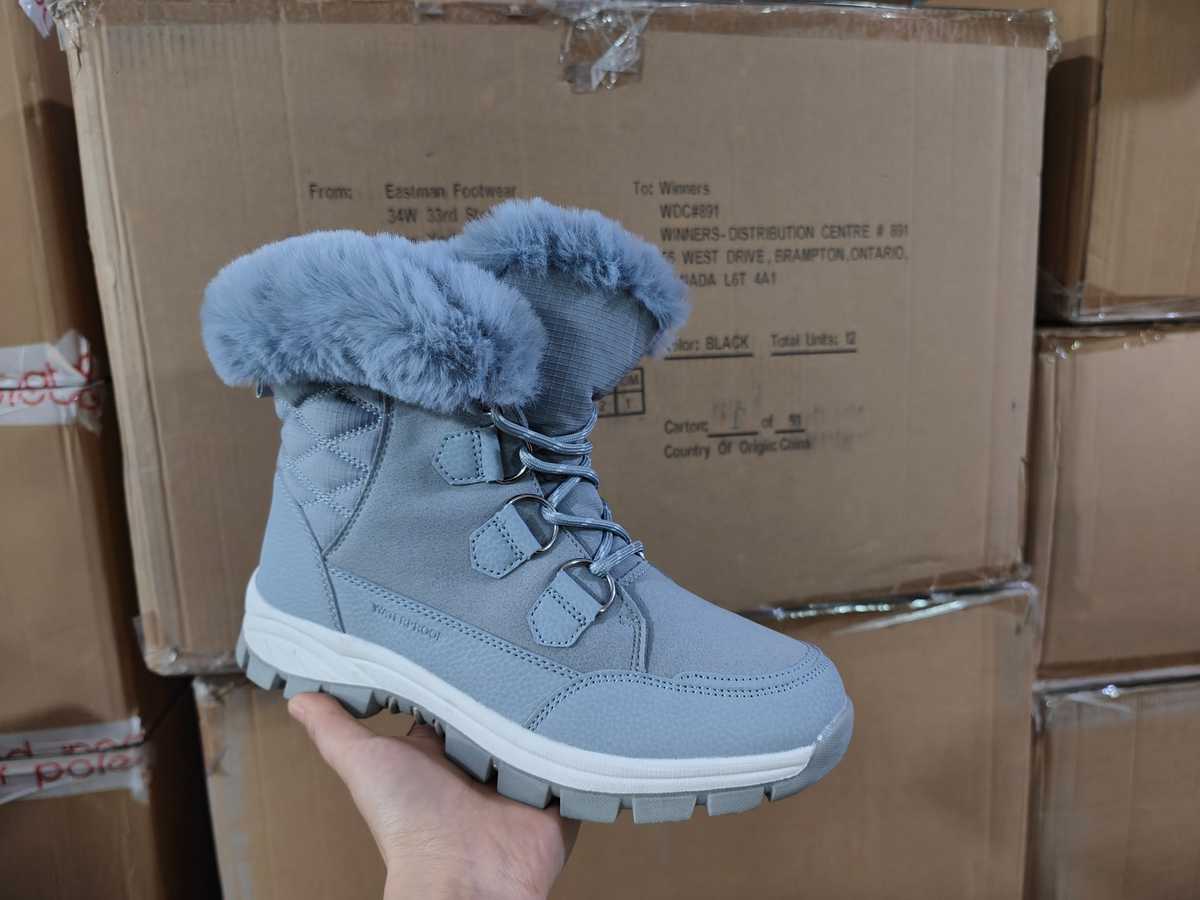 ブーツ ふわもこ防水ショートブーツ