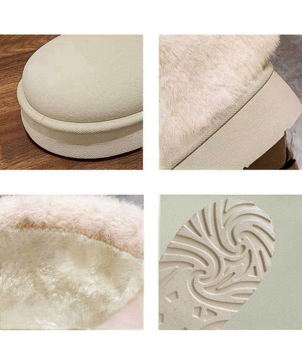 ふわふわファー厚底ムートンブーツ