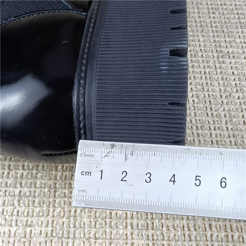 ブーツ ソックス風編み上げショートブーツ