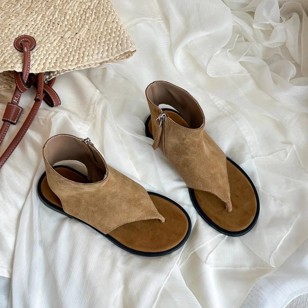 ブーツ 夏風楽歩 トングショートブーツ