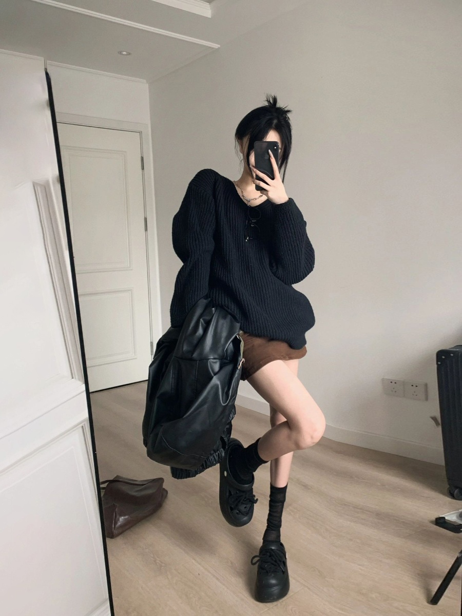 ブーツ シンプル厚底ショートブーツ