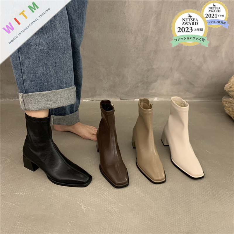 冬新作 高級感ショートブーツ レディース 大人上品