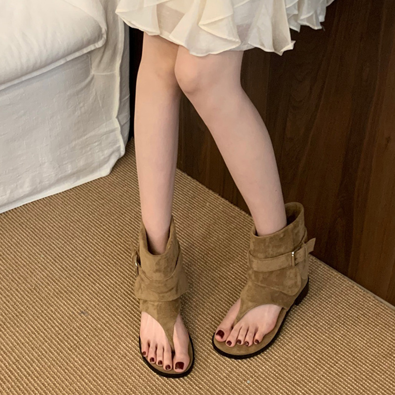 ブーツ トングデザイン アンクルショートブーツ