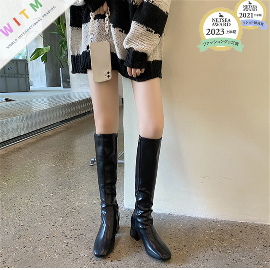 2024秋冬新作 美脚ロングブーツ レディース