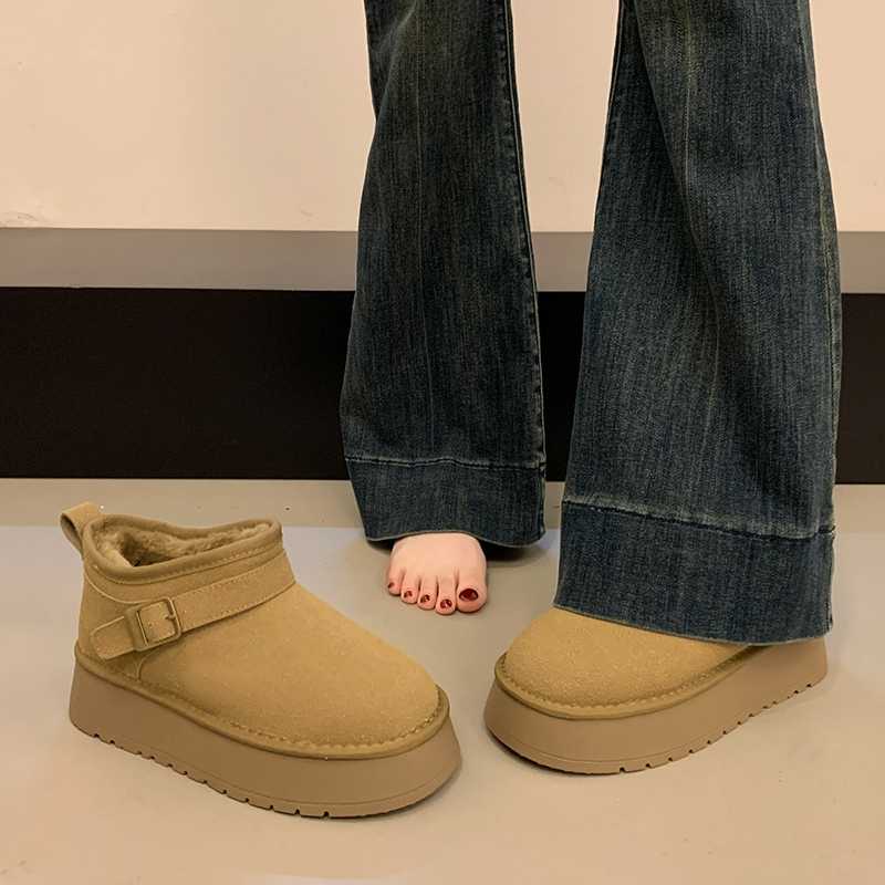 厚底 ブーツ もこもこ厚底ショートブーツ