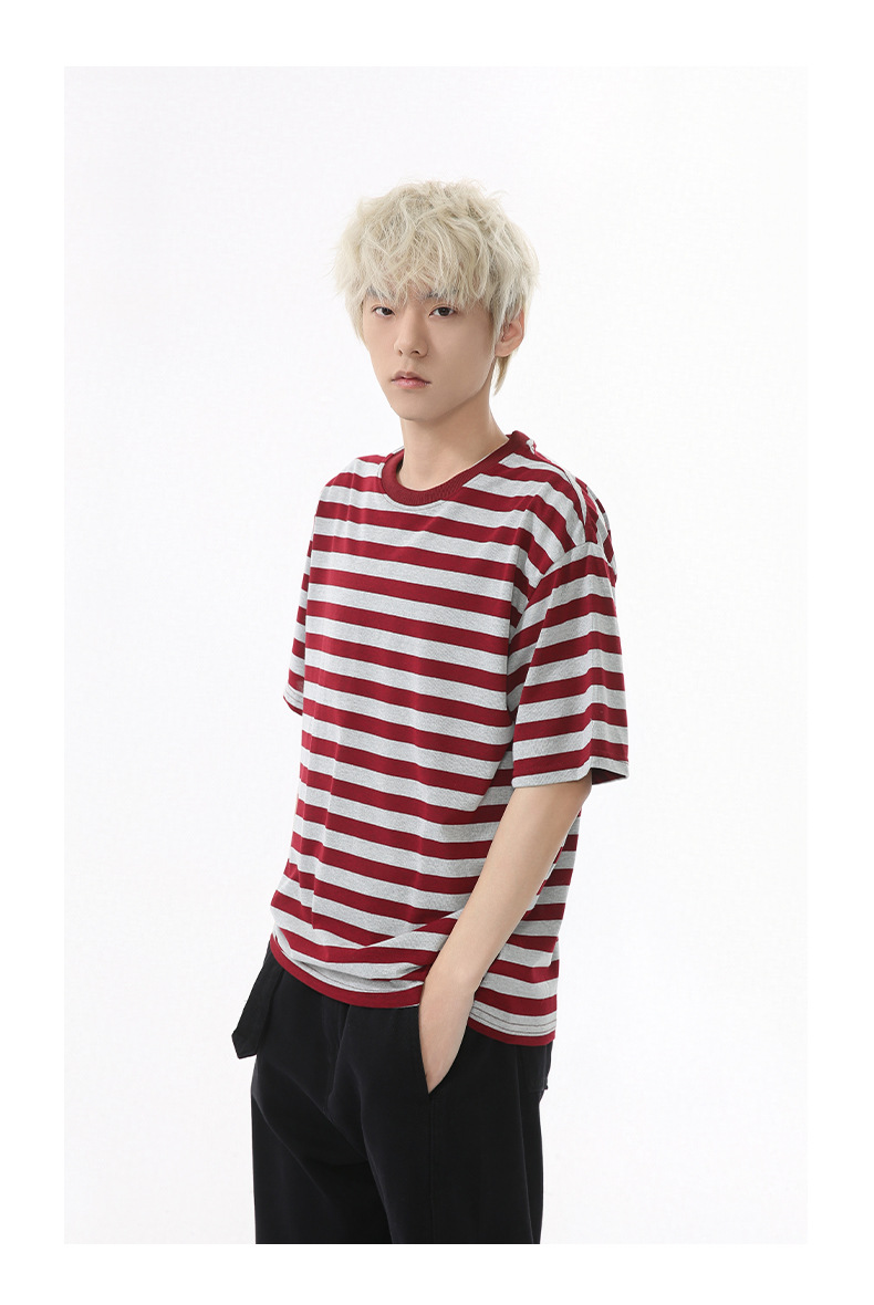 ボーダー ゆったりシルエット 太ボーダーＴシャツ