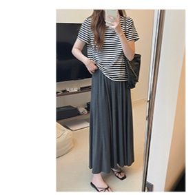 ボーダー なめらか肌触り 爽やかボーダー半袖