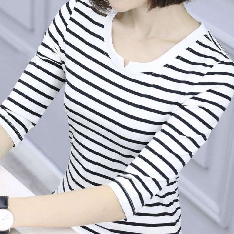 シンプルボーダー柄半袖・長袖Tシャツ ボーダー服