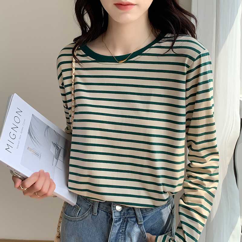 シンプルボーダーカットソー ボーダー服