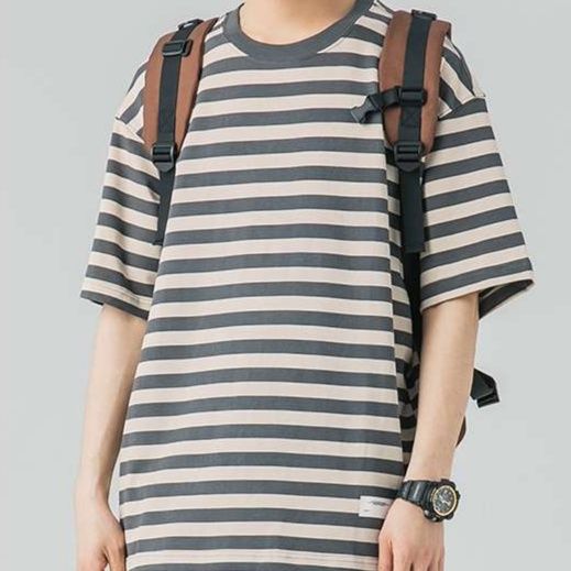 ゆったりボーダーTシャツ ボーダー服